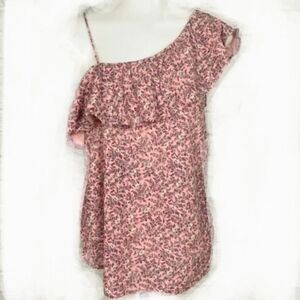 Hollister Pink Floral Patterned Top